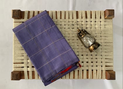 NVDHSSLY028- Light voilet Dobby Handloom Silk Saree