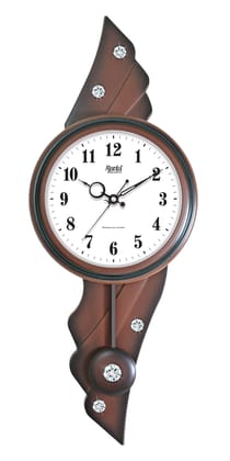 Ajanta Silent Sweep Movement 23 Inches Pendulum Wall Clock for Home