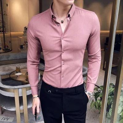 Peach Men's Shirt