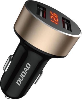 DUDAO 40.8 W Qualcomm 3.0 Turbo Car Charger  (Black)