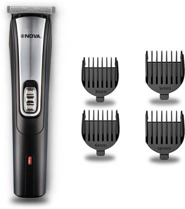 NOVA NHT 1041 USB Trimmer 60 min Runtime 5 Length Settings  (Black)