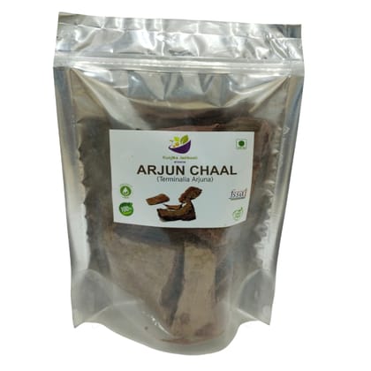 Kunjika Jadibooti Arjun Ki Chaal - Dried- Terminalia Arjuna- Raw | Lowers Bad Cholesterol - 200 gm