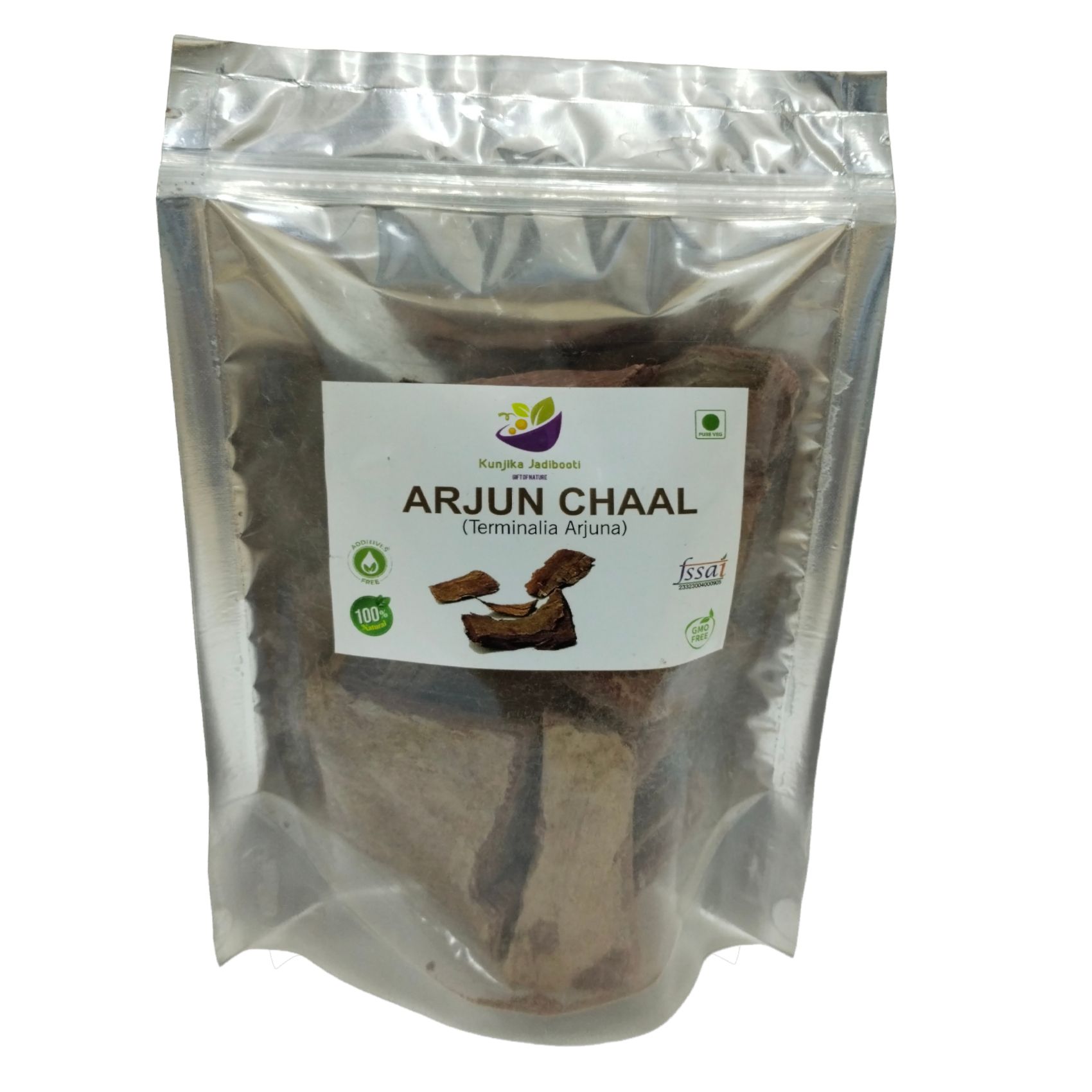 Kunjika Jadibooti Arjun Ki Chaal - Dried- Terminalia Arjuna- Raw | Lowers Bad Cholesterol - 200 gm