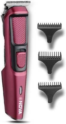 NOVA NHT 1134 Trimmer 120 min Runtime 4 Length Settings  (Maroon)