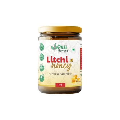 Desi Mantra | Litchi Honey I 1kg | Glass Jar