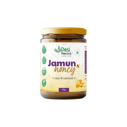 Desi Mantra's Pure Jamun Honey | 1KG | Glass Jar