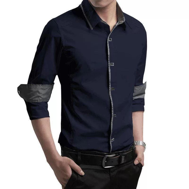 Moche Navy Blue Men's Shirt