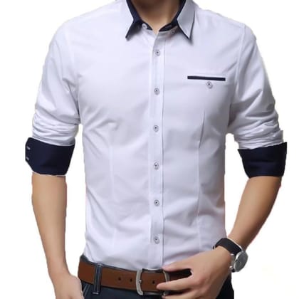 White Designer Men's Shirt