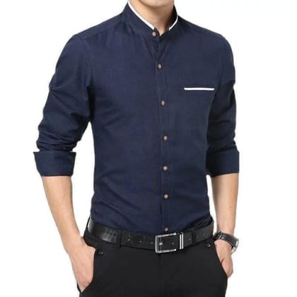 Fancy Navy Men's Shirt