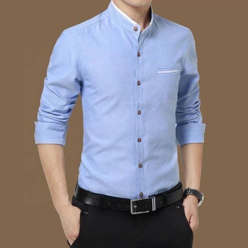 Mosaic Sky Blue Shirt for Men