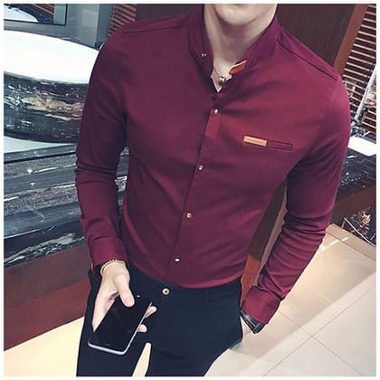 Maroon Men's Shirt