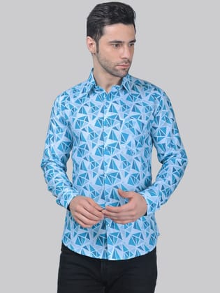 Chic-industrial Men's Printed Shirt