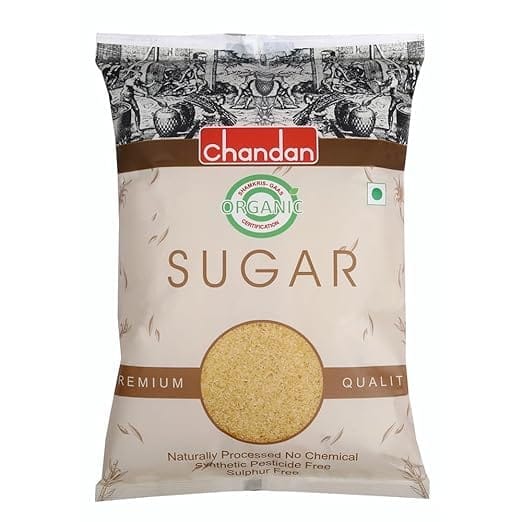 Chandan Organic Sugar Quality 1 kg | Brown Sugar | Prime Quality - Rich in Minerals | Naturally Processed | No Chemical | Sulphur Free