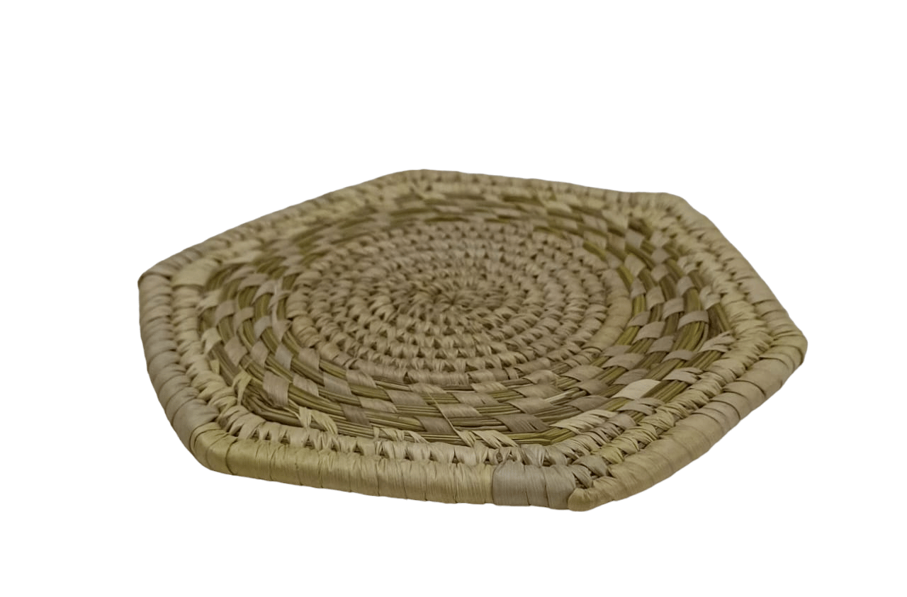 Jharcraft Sabai Grass Round Box Tea Coaster (GR00002)