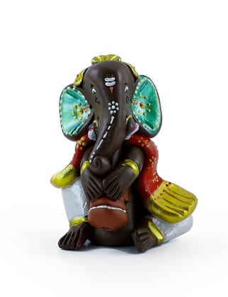 Multicolor Terracotta Ganesha Idol