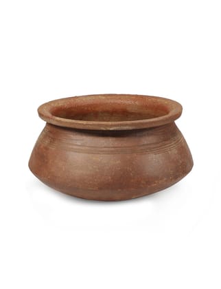 Clay Handi/Earthen Kadai/Biryani Pot - Natural