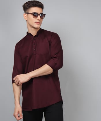 Ethnic WineRed Kurta for Men