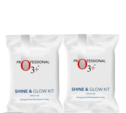 O3+ Shine & Glow Facial Kit For Instant Glow (32gm+6ml) Pack of 2