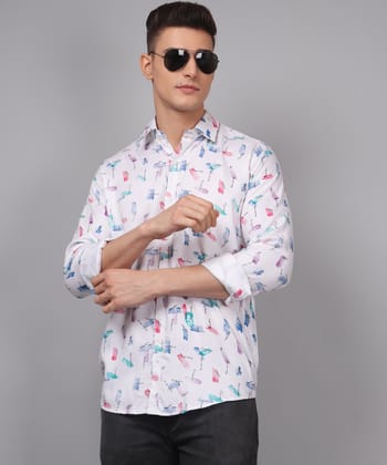 Crock Printed Multi Colored Men's Shirt