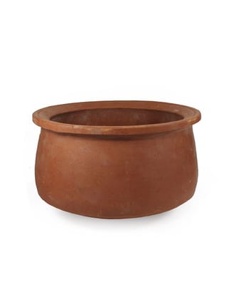 Earthen Clay Cooking Pot - Natural