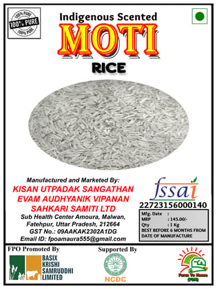 Indigenous Scented Rice | Moti | 1Kg