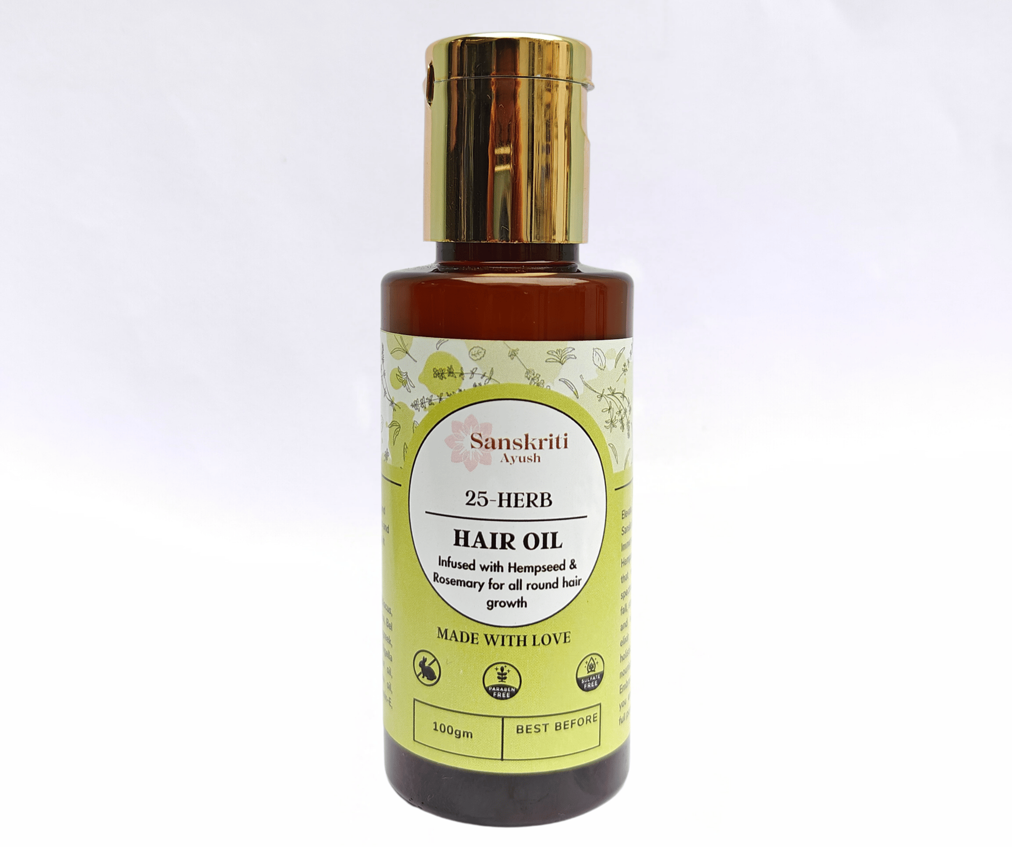 Sanskriti Ayush 25 Herb Hair Oil | Natural & Organic