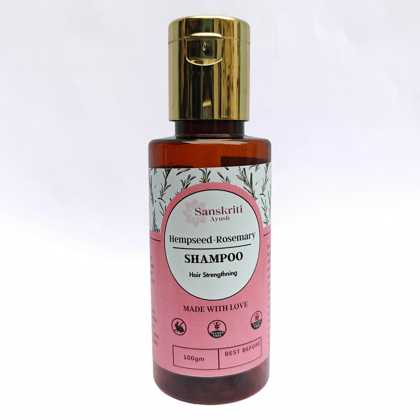 Sanskriti Ayush Herbal Shampoo | With the goodness of Hempseed & Rosemary | Natural & Organic