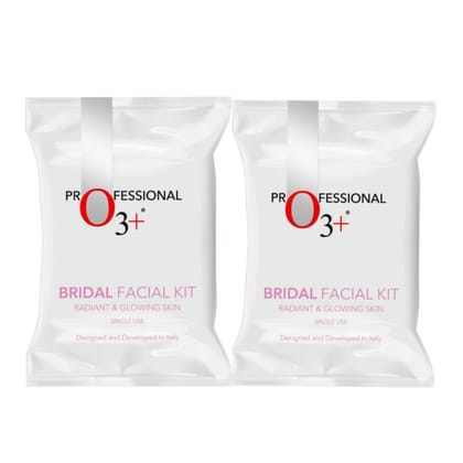 O3+ Bridal Facial Kit for Radiant & Glowing Skin (54gm+66ml) Pack of 2