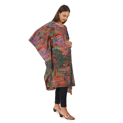 Jacobin Cuckoo Maternity Garments Long Printed Kaftan Dress for Girl & Women free size