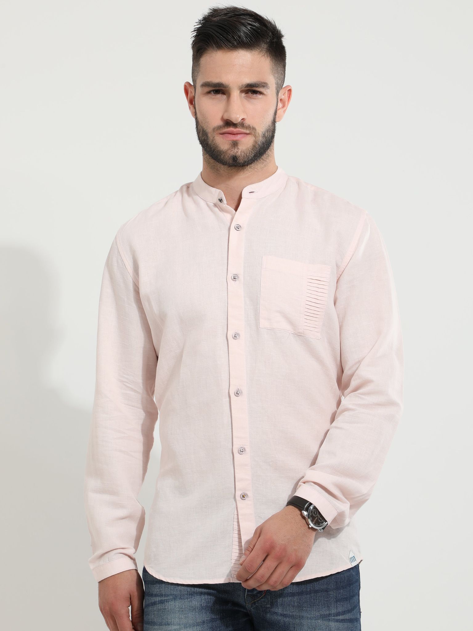 Quartz Mod Pink Linen shirt