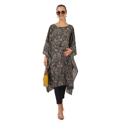 JACOBIN CUCKOO MATERNITY GARMENTS Multicolour Printed Kaftan For Women Free Size