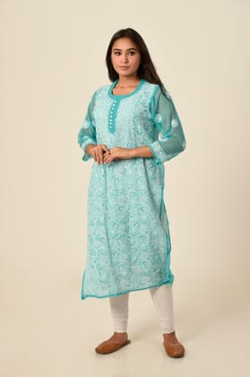 Ladies New Fashoin Hand Chikankari Kurti