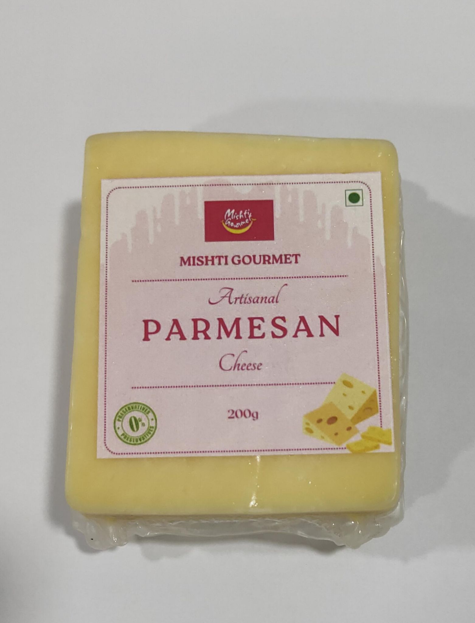 MISHTI GOURMET ARTISANAL PARMESAN CHEESE 200G