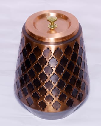 Era Traders  Copper Water Dispenser Golden-Color Epoxy