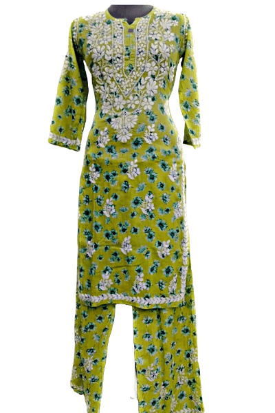 Chikankari Lucknowi Kurti