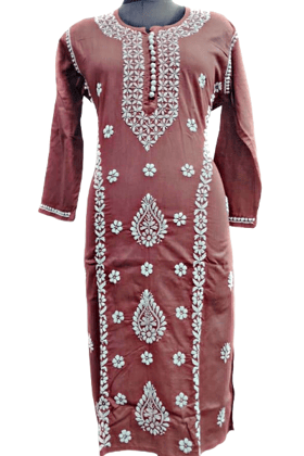 Chikankari Lucknowi Kurti