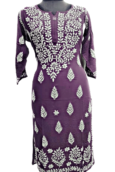 Chikankari Lucknowi Kurti