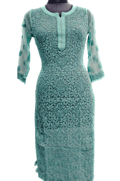 Chikankari Lucknowi Kurti