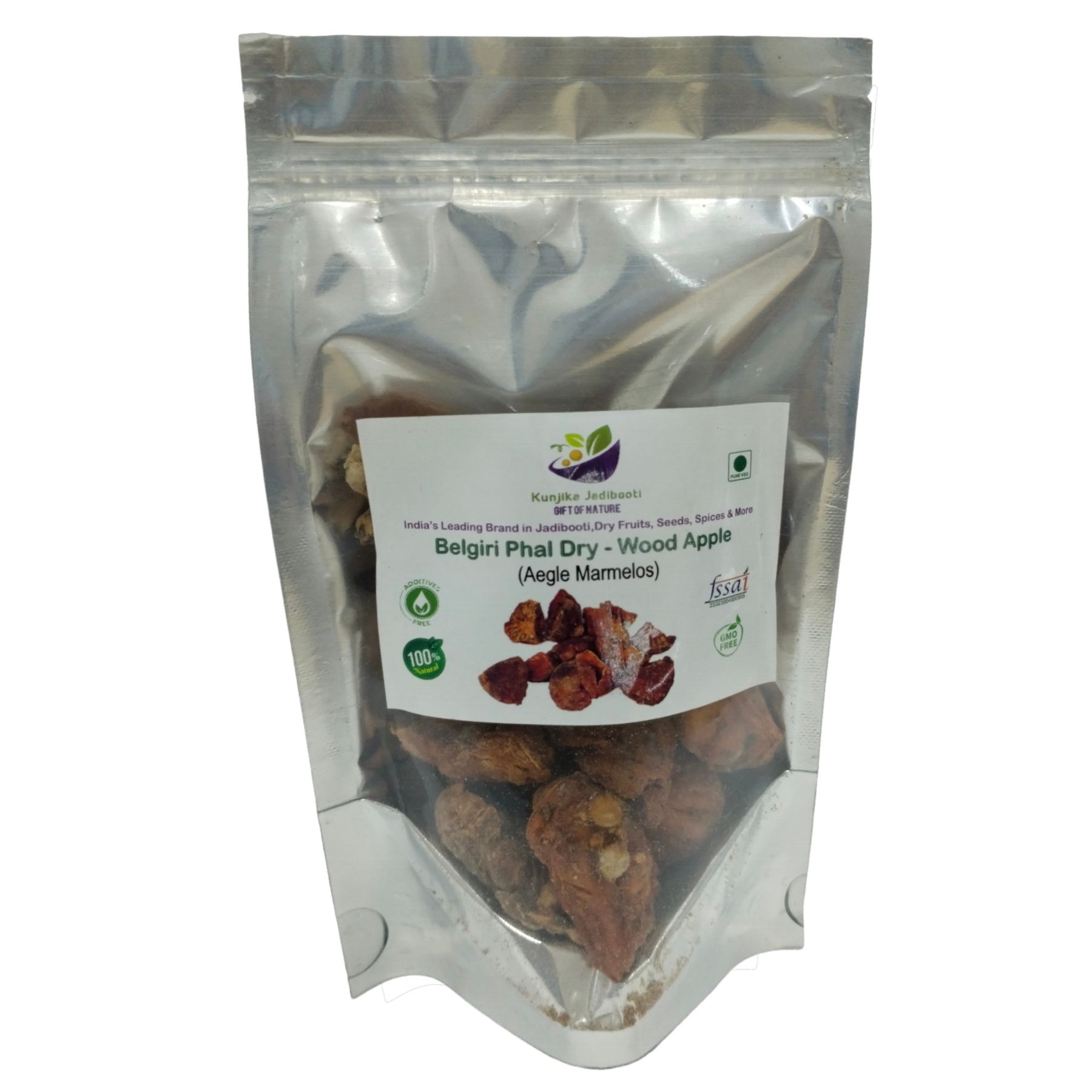 Kunjika Jadibooti Belgiri - Bealgiri - Bael Phal Dry - Aegle Marmelos - Wood Apple - 100gm