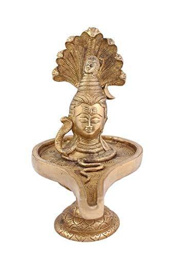 Arihant Craft� Hindu God Shivling Idol Hand Work Showpiece � 25.8 cm (Brass, Gold)