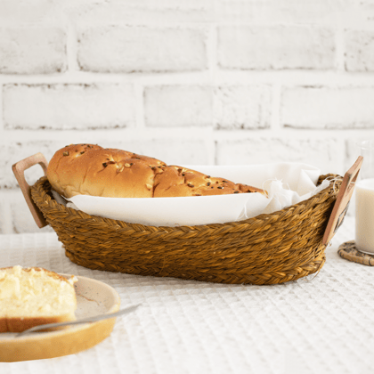 Sabai Grass Handwoven Bread Basket