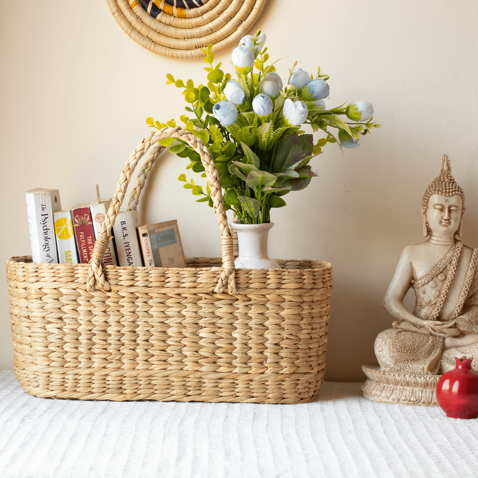 Kauna Grass Hamper Basket-Oval