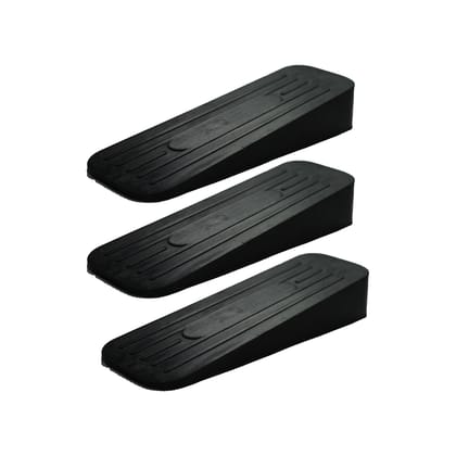 ALP Black Door Stoppers, Pack of 3