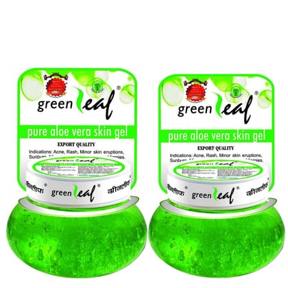 Green Leaf Pure Aloe Vera Skin Gel (120g each) Pack of 2