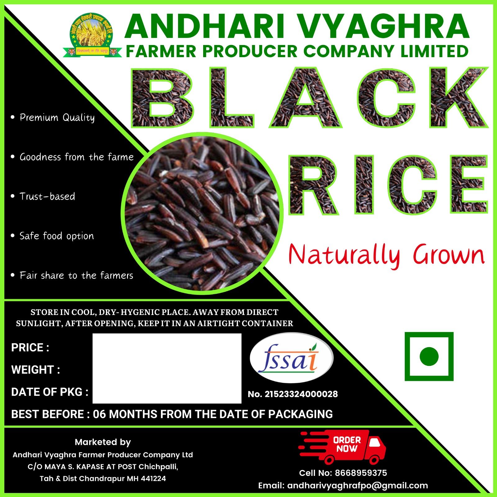 BLACK RICE, 1 KG