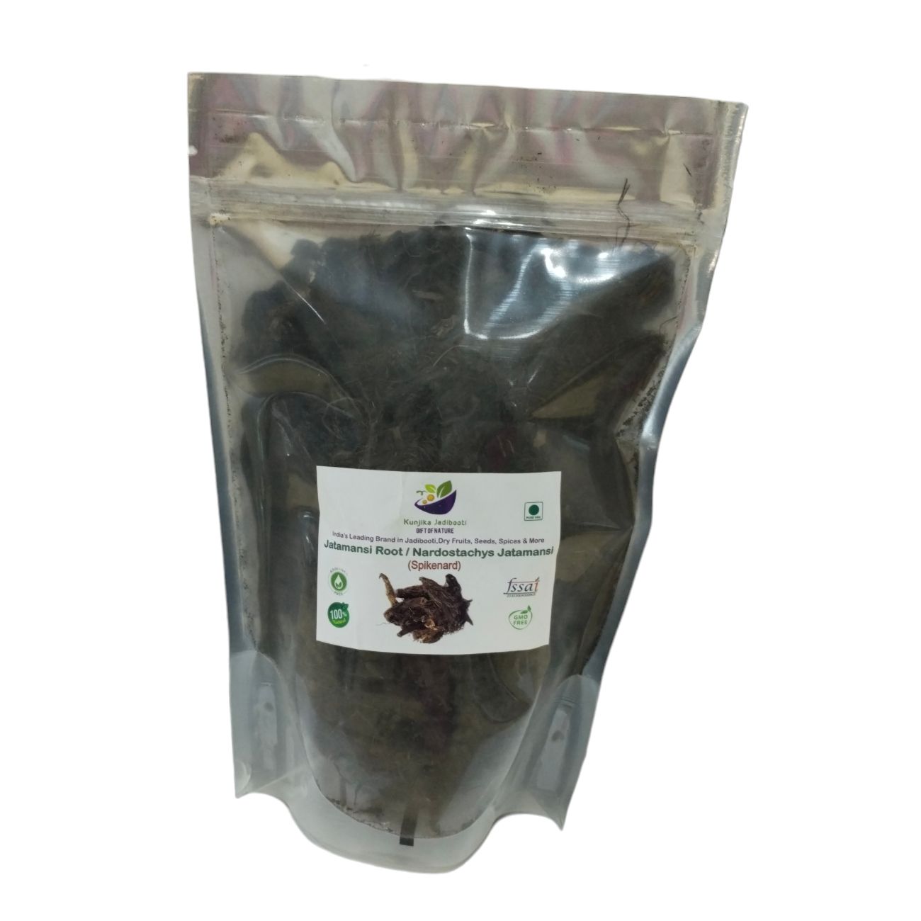 Kunjika Jadibooti Jatamansi Root - Balchad - Jatamasi Jadd - Jatila - Nardostachys Jatamansi - Pure & Natural (100 Grams)