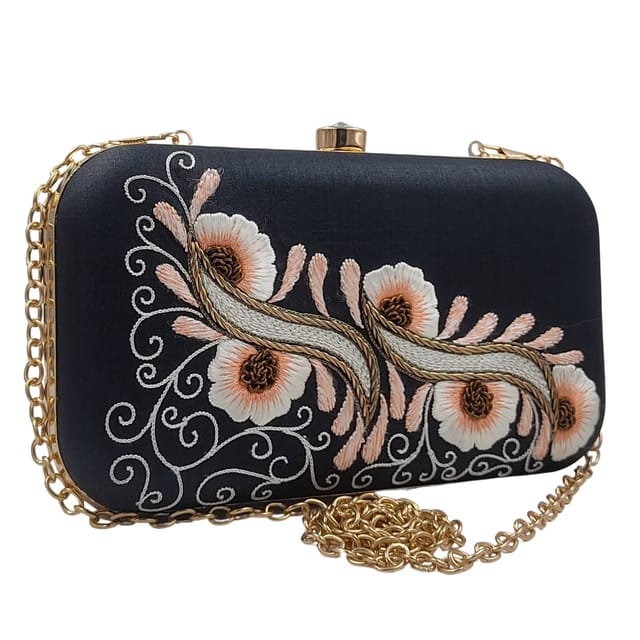 Buy Black Hannah Heatfix Foldover Clutch