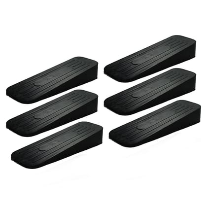 ALP Black Door Stoppers, Pack of 6