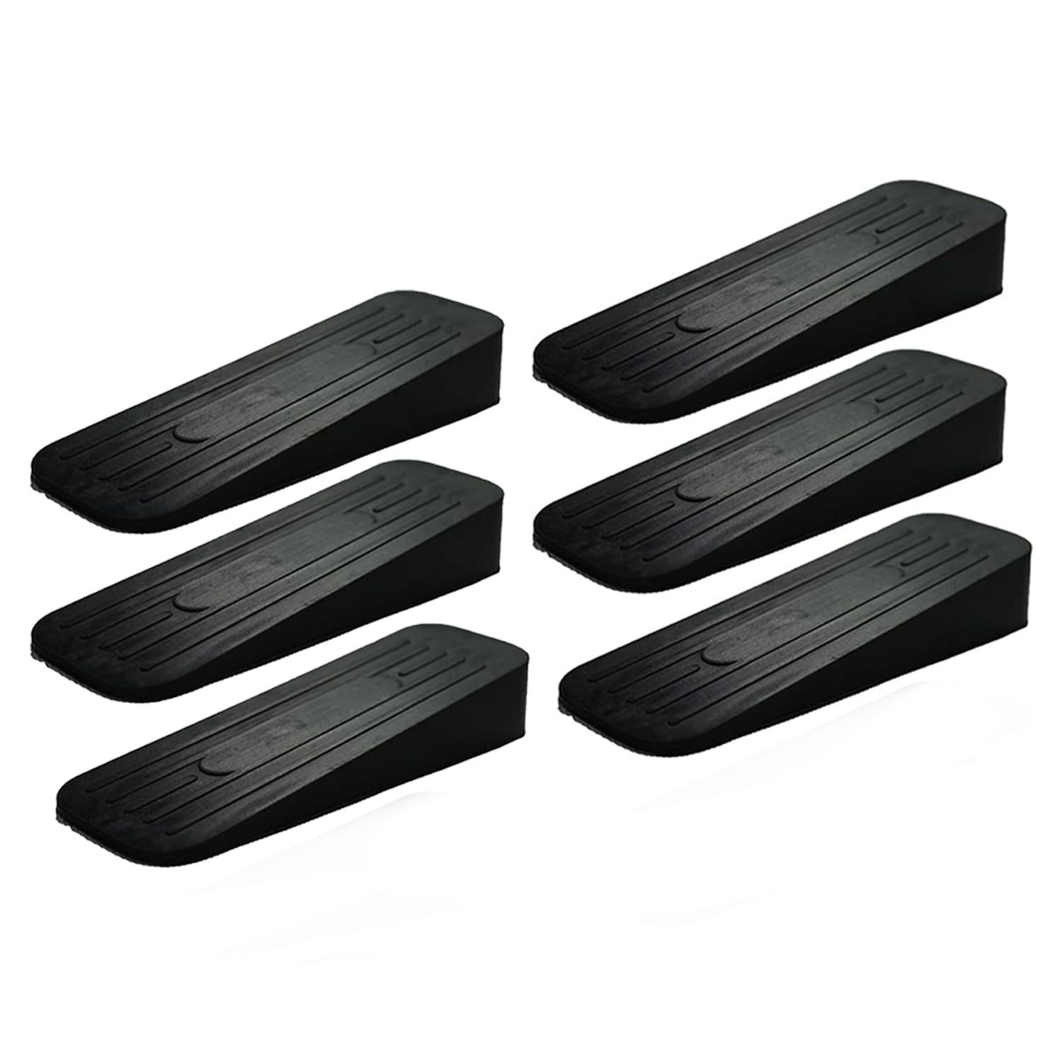 ALP Black Door Stoppers, Pack of 6