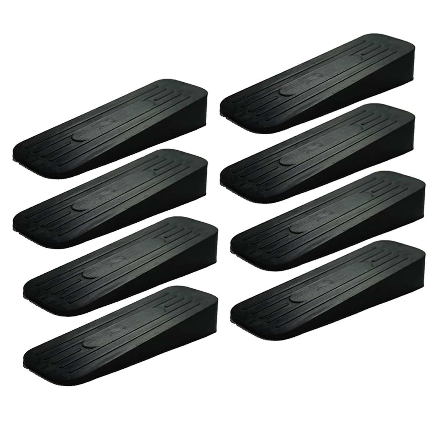 ALP Black Door Stoppers, Pack of 8